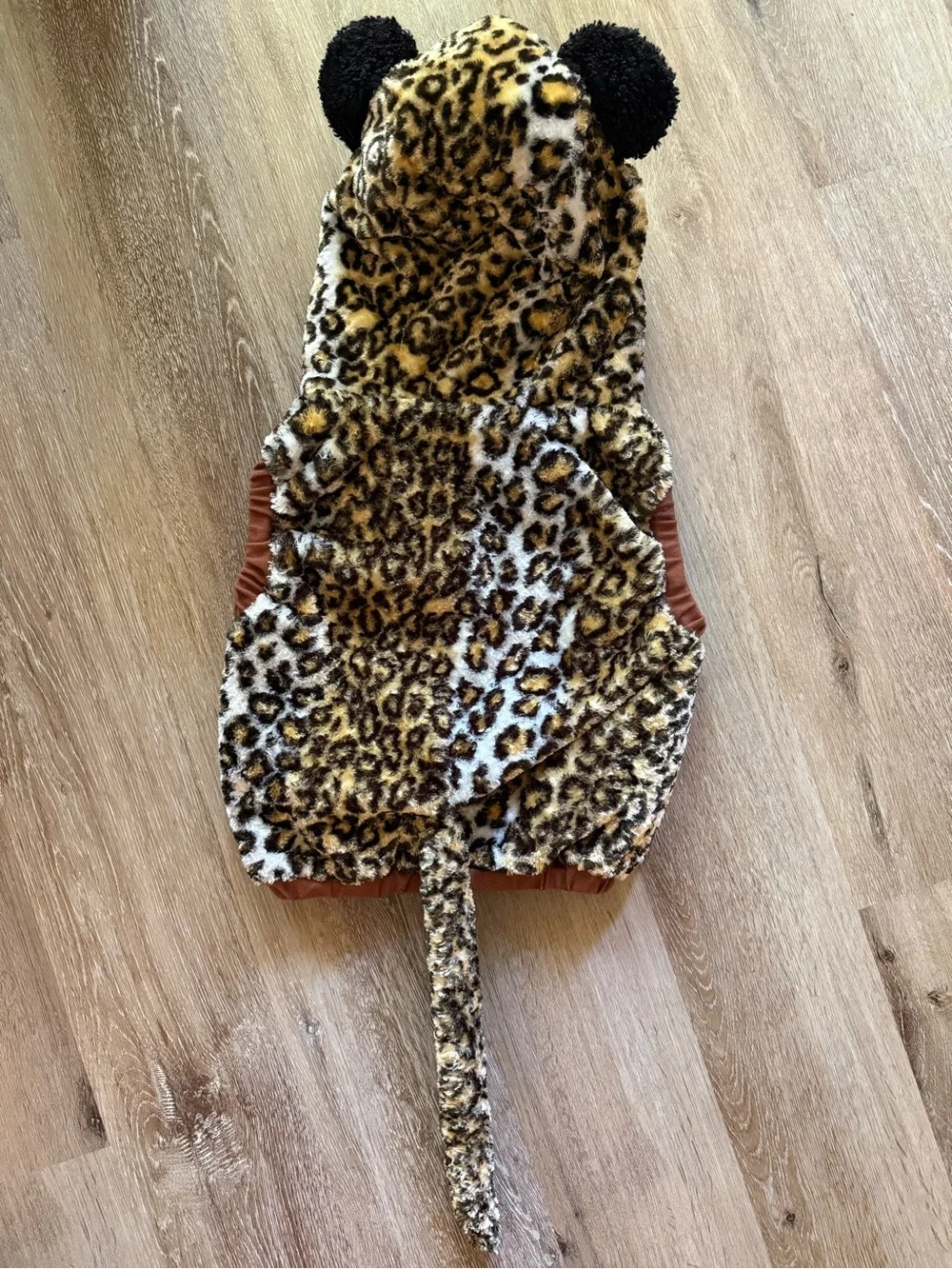 Toddler Leopard Plush Hooded Animal Halloween Costume Size 24 Months / 2 Years